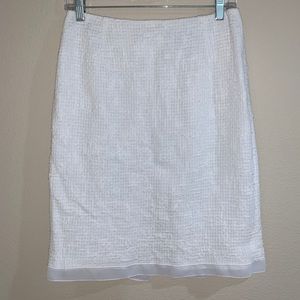 Carlisle white cotton skirt